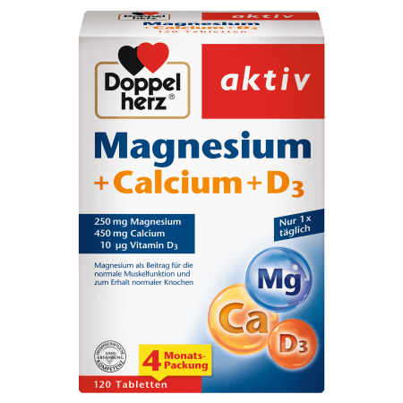 Magnesium + Calcium + D3 (120 Tabletten)