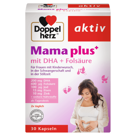 Mama plus mit DHA + Folsäure (30 Kapseln)