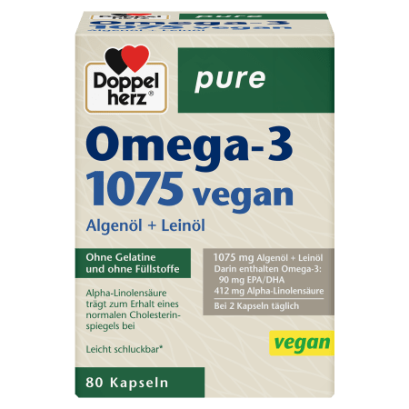 Pure Omega-3 1075 vegan (80 Kapseln)