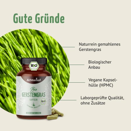 Gerstengras Kapseln: 2+1 Aktion