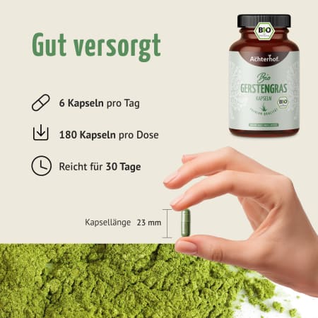 Gerstengras Kapseln: 2+1 Aktion