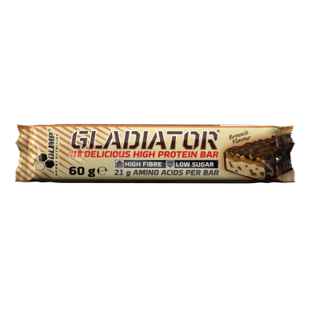 Gladiator High Protein Bar - 15x60g - Brownie