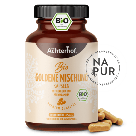Goldene Mischung Kapseln Bio – ohne Piperin (120 Kapseln)