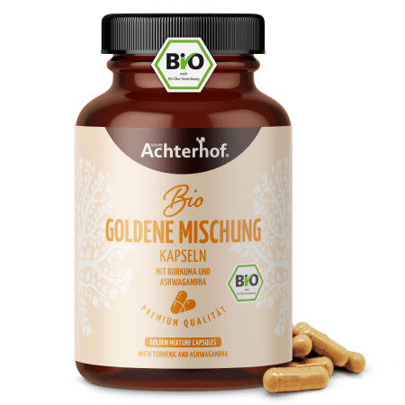 Goldene Mischung Kapseln Bio – ohne Piperin (120 Kapseln)