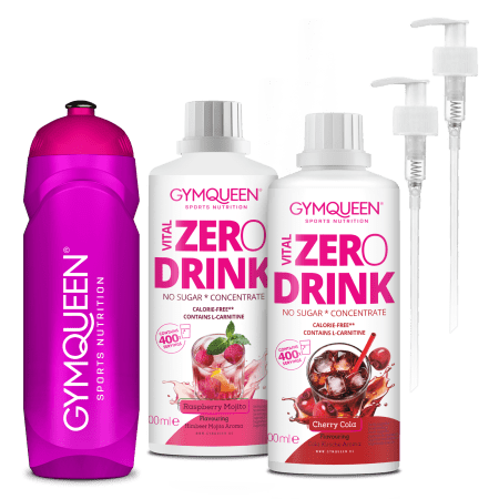 Zero Drink 2er Pack inkl. Dosierspender & Wasserflasche