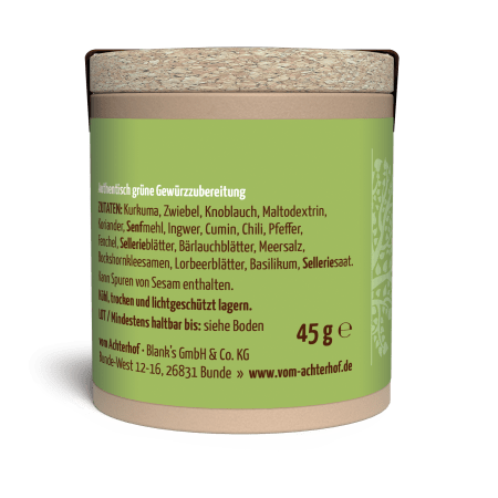 Grünes Curry Gewürzzubereitung (45g)