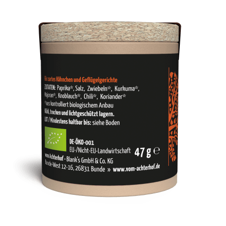Hähnchen Rub Gewürzzubereitung Bio (47g)