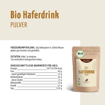 Bio Haferdrink Pulver (250g)