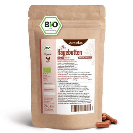 Bio Hagebutten Kapseln Nachfüllpack (400 Kapseln)