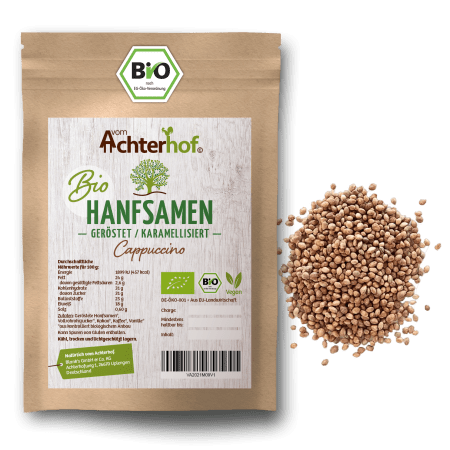 Hanfsamen geröstet bio Cappuccino (100g)