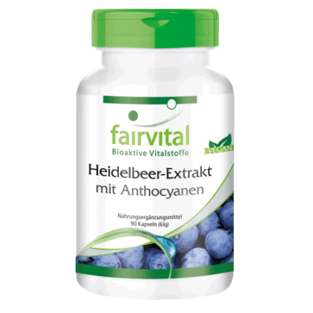 Heidelbeer-Extrakt mit Anthocyanen (90 Kapseln)