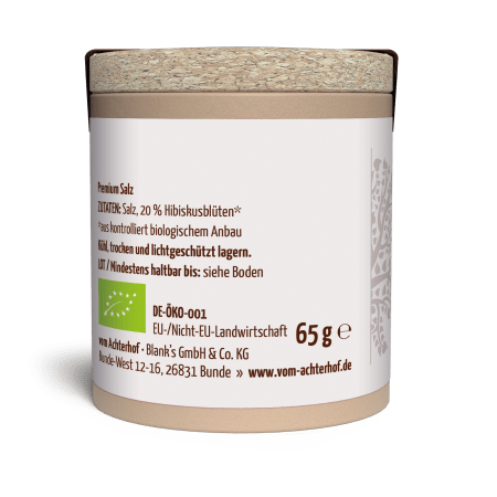 Hibiskusblütensalz Gewürzsalz Bio (65g)