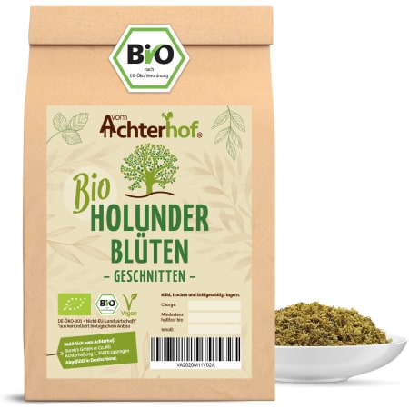Holunderblüten geschnitten Bio (100g)