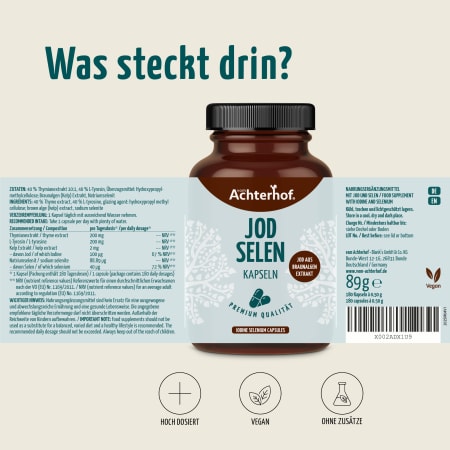 Jod Selen Kapseln (180 Kapseln)