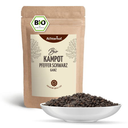 Kampot Pfeffer schwarz ganz Bio (100g)