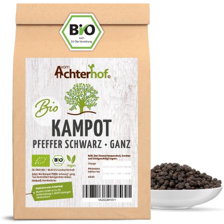 Kampot Pfeffer schwarz ganz Bio (250g)