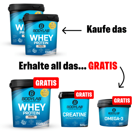 NEW YEAR DEAL: 5voor2 Protein-Powerpakket met gratis Whey + Creatine + Omega-3