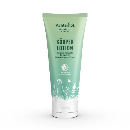 Körperlotion mit Bio Sonnenblumenöl, Bio Mandelöl und Bio Aroniabeerenextrakt (200ml)