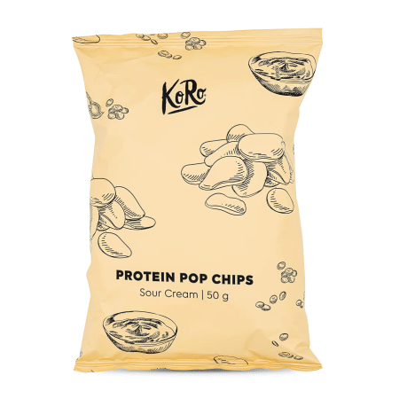 KoRo Linsen Pop Chips mit Sour Cream (50g)