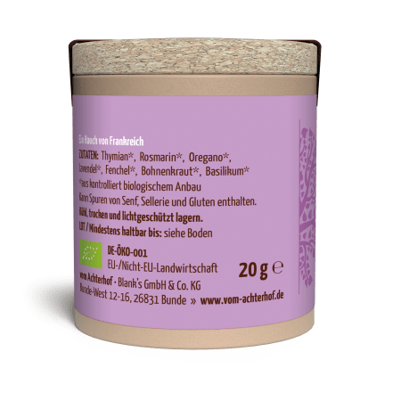 Kräuter der Provence Gewürzmischung Bio (20g)