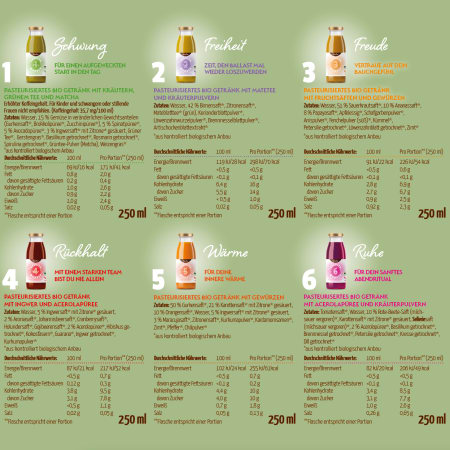 Fastendrinks 42 Flaschen Kräuterwunder Bio (7-Tageskur)