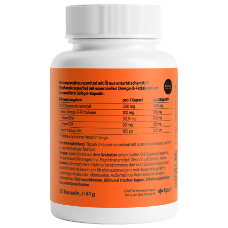 Krill Öl Antarktis 500mg (60 Kapseln)