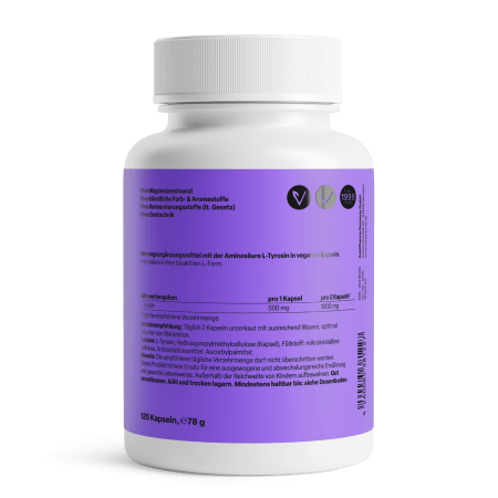 L-Tyrosin Kapseln 500mg (120 Kapsel)