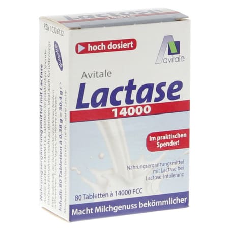 Lactase 14000 FCC (80 Tabletten)