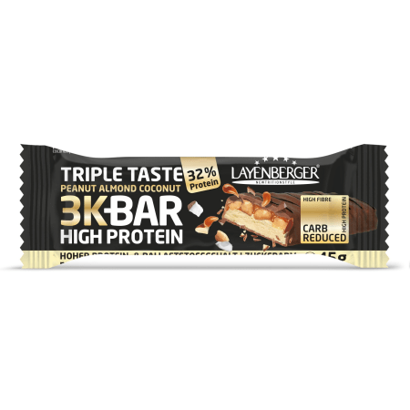 3K High Protein Bar Triple Taste Peanut Almond Coconut (21x45g)