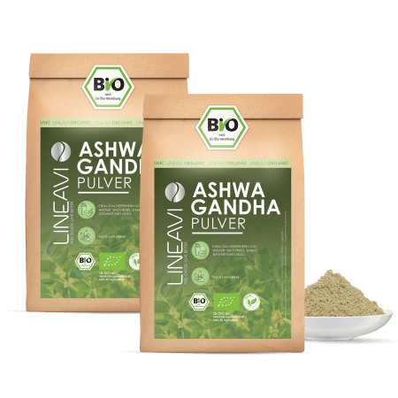 Doppelpack: LINEAVI Ashwagandhapulver bio (2x1000g)