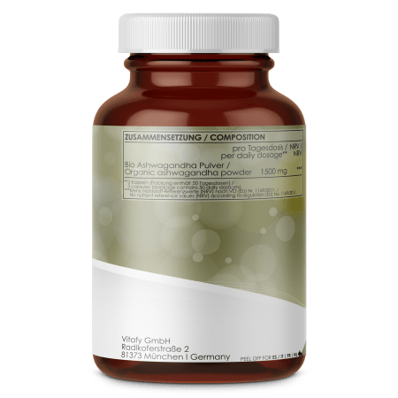 2 x LINEAVI Ashwagandha capsules organic (150 capsules)