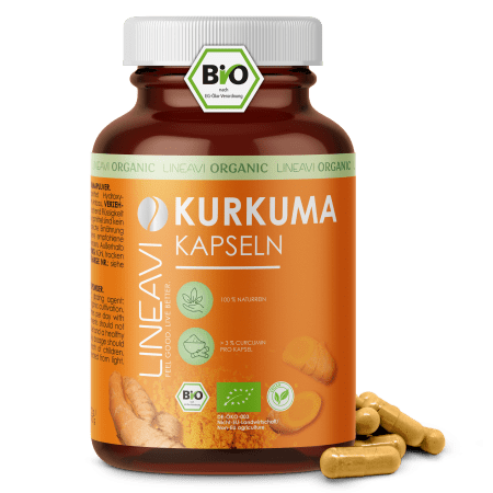 LINEAVI Kurkuma Kapseln bio (180 Kapseln)