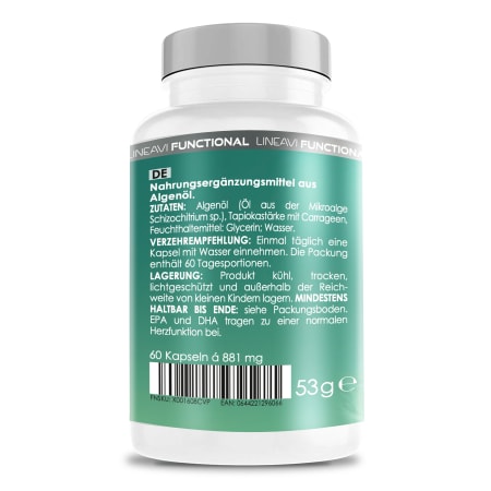 LINEAVI Omega 3 Vegan (60 Kapseln)