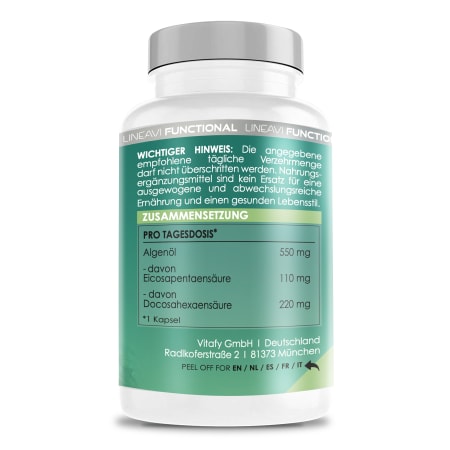 LINEAVI Omega 3 Vegan (60 Kapseln)