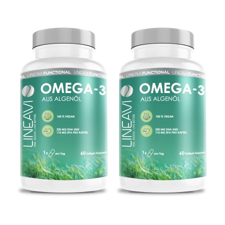 2 x LINEAVI Omega 3 Vegan (60 capsules)