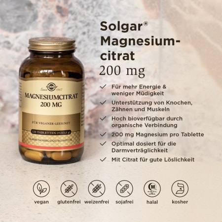 Magnesiumcitrat 200 mg (120 Tabletten)