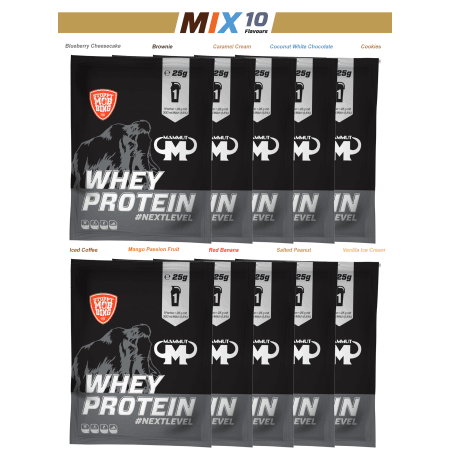 Whey Protein Mixed Beutel - 10 Geschmacksrichtungen (10x25g)