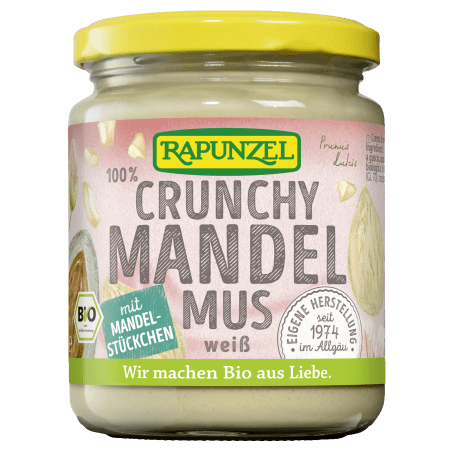 Mandelmus weiß Crunchy, aus Europa bio (250g)