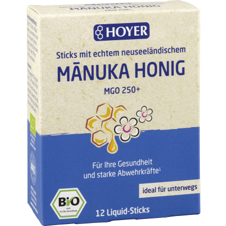 Bio Manukahonig Liquid-Sticks MGO 250+ (12 Stück)