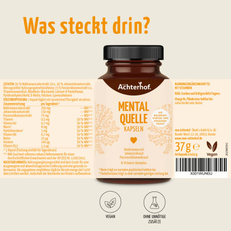 Mentalquelle Kapseln (60 Kapseln)
