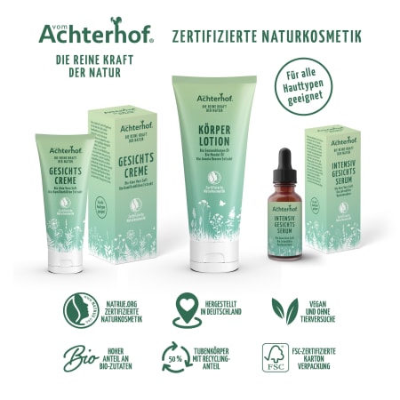 Gesichtscreme mit Bio Aloe Vera Saft und Bio Kamillenblütenextrakt (50ml)