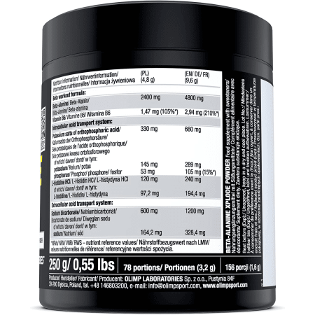 Beta-Alanine Xplode Powder - 250g - Orange