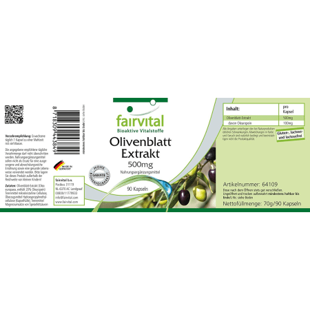 Olivenblatt Extrakt (90 Kapseln)