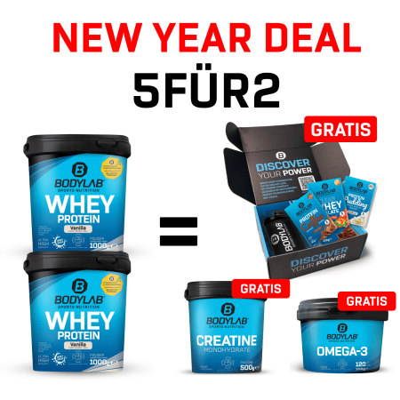 New Year Deal: 5voor2 Protein-Powerpakket met gratis Creatine + Discovery Box + Omega-3