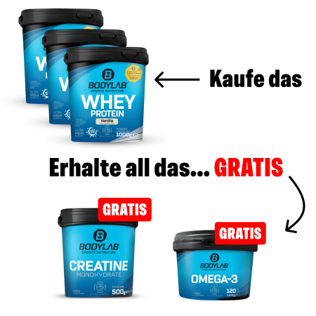 SUMMER DEAL: 5Für3 Protein-Powerpack mit Gratis Creatine + Omega-3