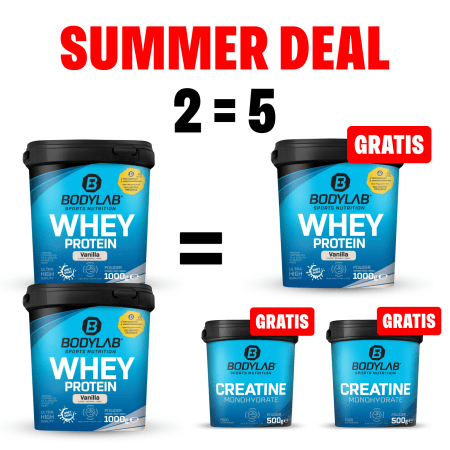 NEW YEAR DEAL: 5Für2 Protein-Powerpack mit Gratis Whey + 2x Creatine 500g
