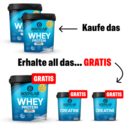 NEW YEAR DEAL: 5Für2 Protein-Powerpack mit Gratis Whey + 2x Creatine 500g