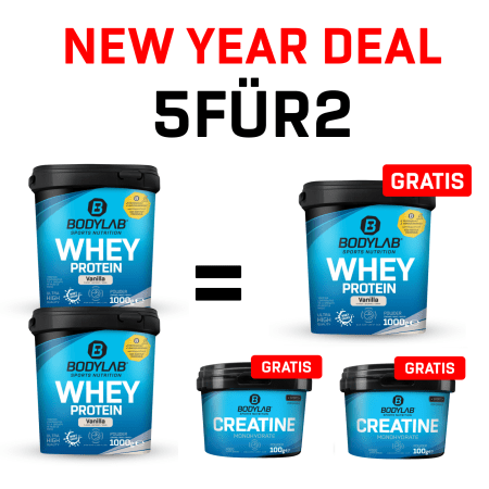 New Year Deal: 5voor2 Protein-Powerpakket met gratis Whey + 2x Creatine