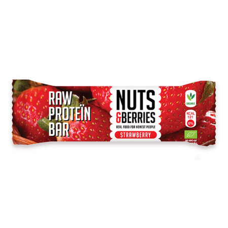 Raw Protein Bar Bio Strawberry (35g)