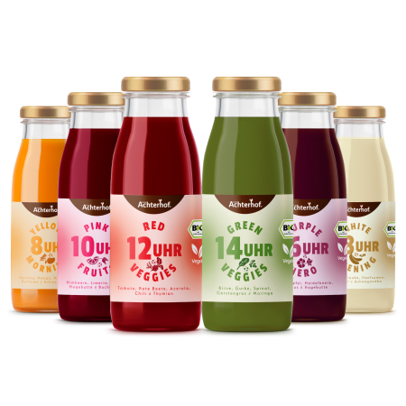 Saftzeit Bio Fastenkur 5+1 Tag gratis